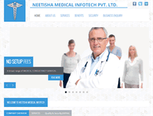 Tablet Screenshot of neetishamedicalinfotech.com